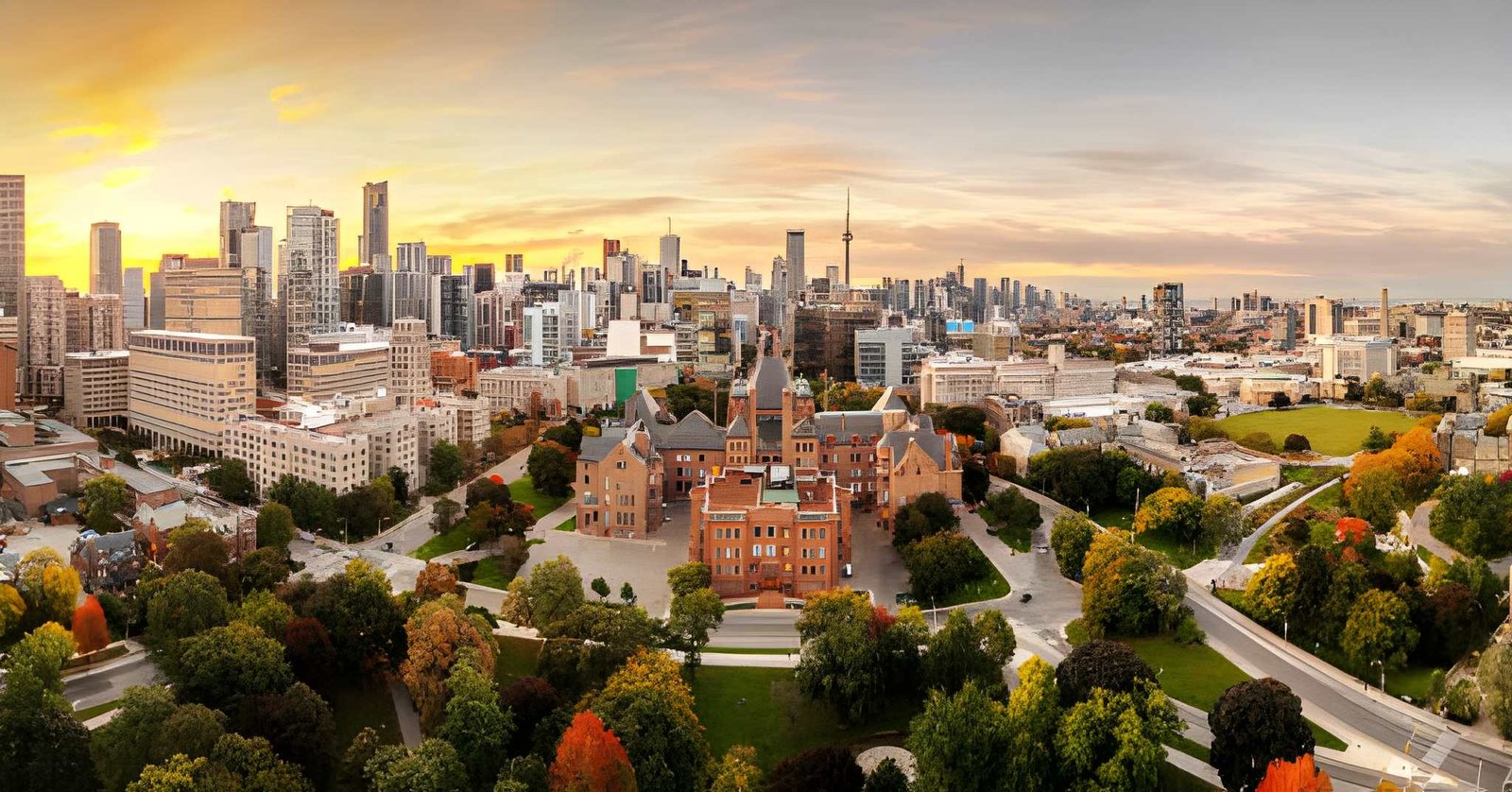 Toronto skyline over Queen's Park